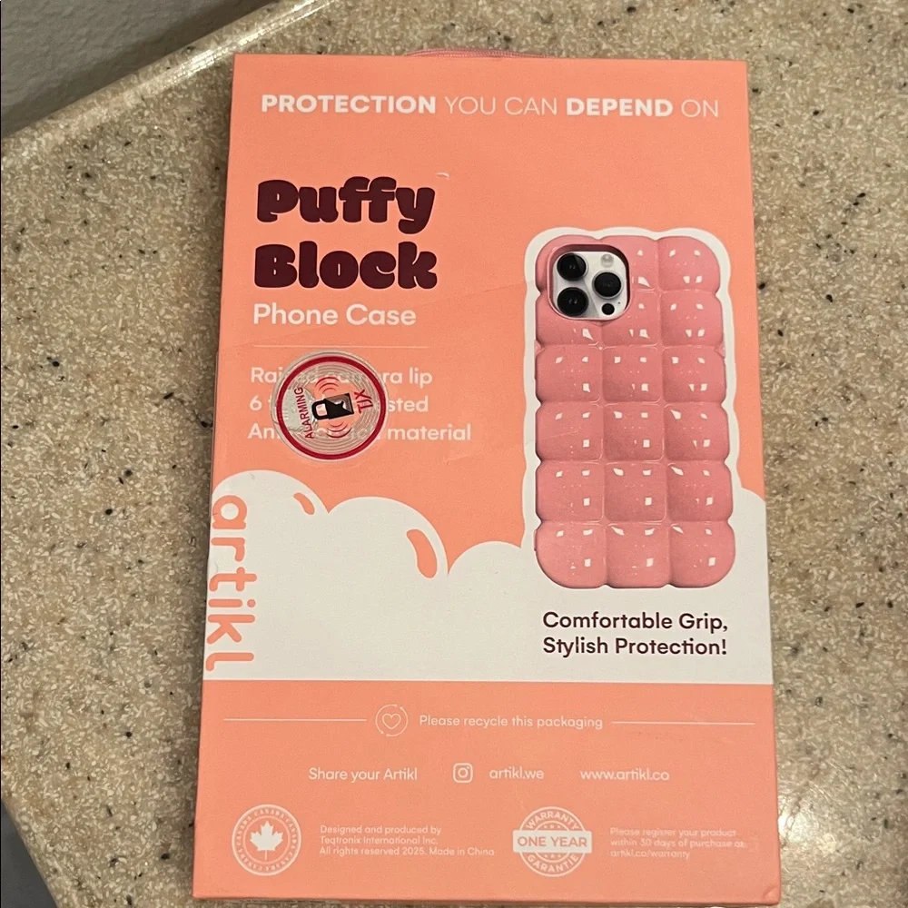 Puffy Pink Case for iPhone 15 Pro Max